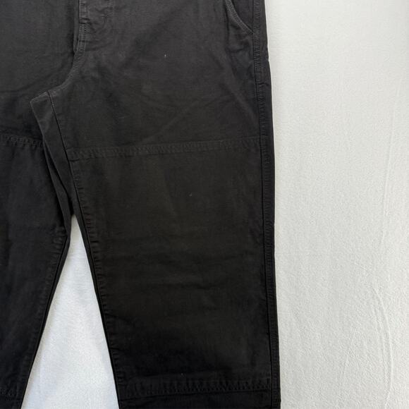 Madewell Pants Men's 36x30 Black Canvas Utility Double Knee Canvas MSRP $128 NEW - Picture 2 of 11